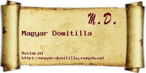 Magyar Domitilla névjegykártya